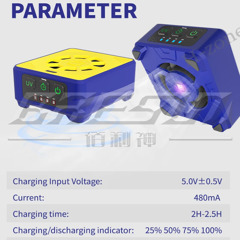 MECHANIC CUV-3 Cooling and Curing Fan Smoke Extraction For Motherboard Fast Heat Dissipation UV Curing Smoke Exhaust Fan Tools