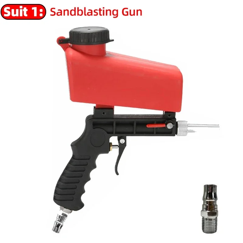 

Sandblasting Gun Sand Blaster Adjustable Sand Blasting Machine Gravity Small Portable Handheld Pneumatic Blasting Gun Set