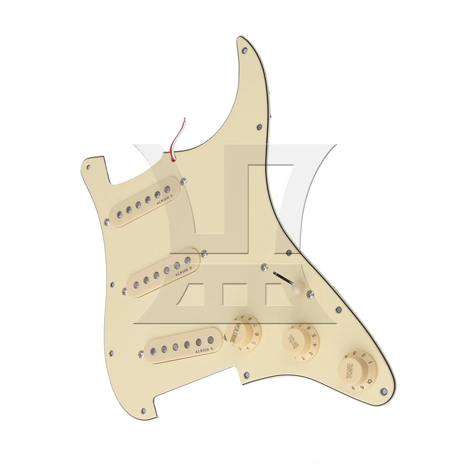 

YIBUY SSS Pickguard 3-слойная накладка для электрогитары с отверткой и комплектом винтов