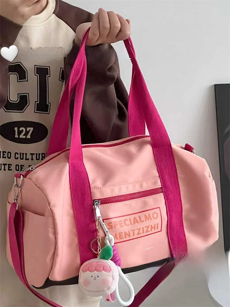 

Large Capaci Crossbody Fitn Bag Women's Travel Bapa Yoga Sports Bag ort Trip Bag Storage Bag Casual Leisure