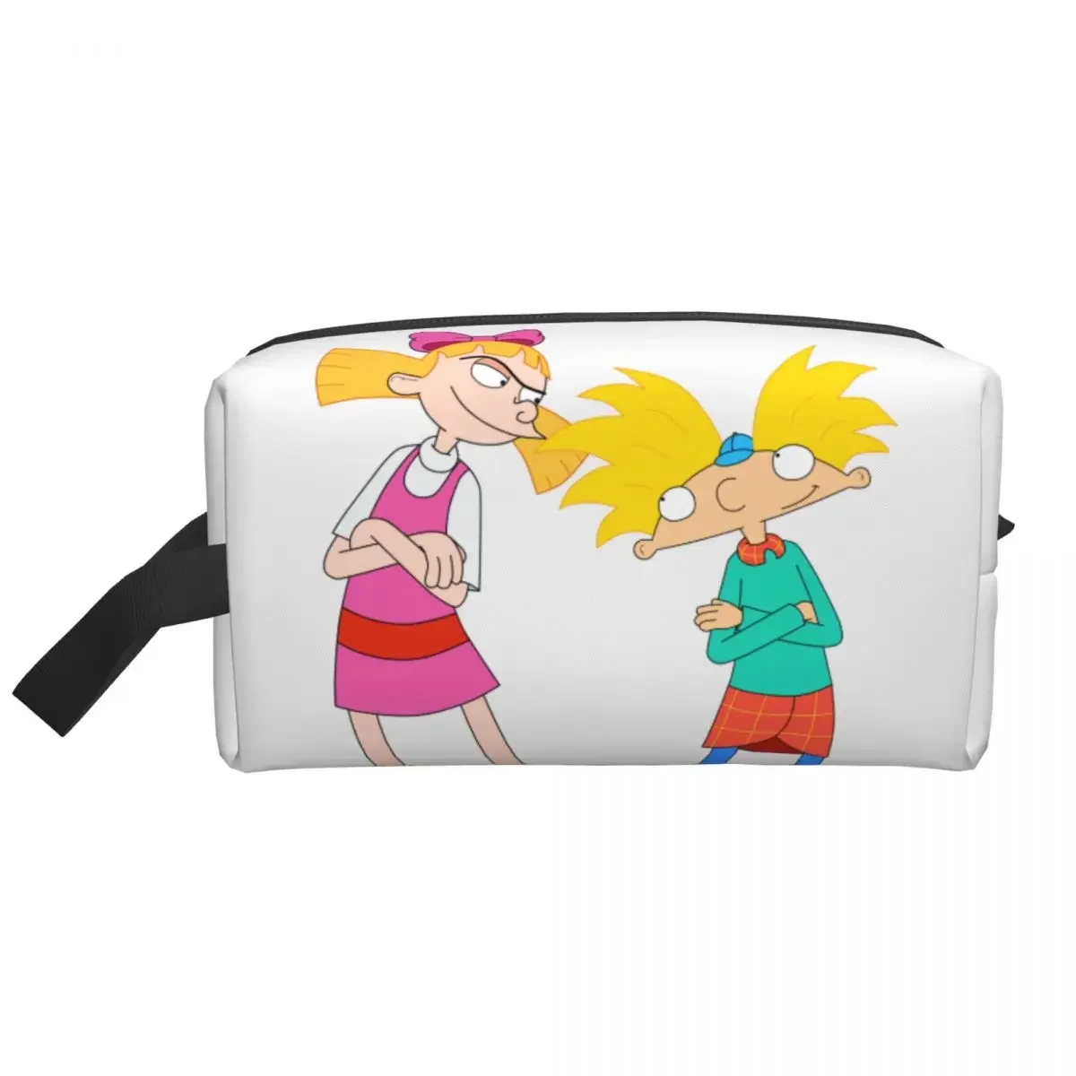 Custom Hey Arnold Animated Anime Helga Pataki Travel Cosmetic Bag Women Toiletry Makeup Organizer Lady Beauty Storage Dopp Kit