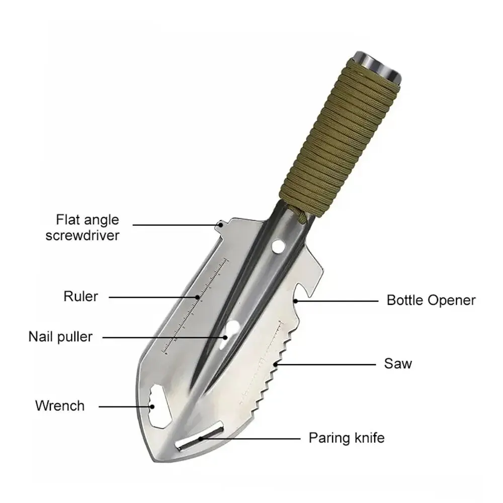 Portable Pine Spatula Versatile Spatula Survival Outdoor Equipment Gardening Tools Spatula Camping Hiking