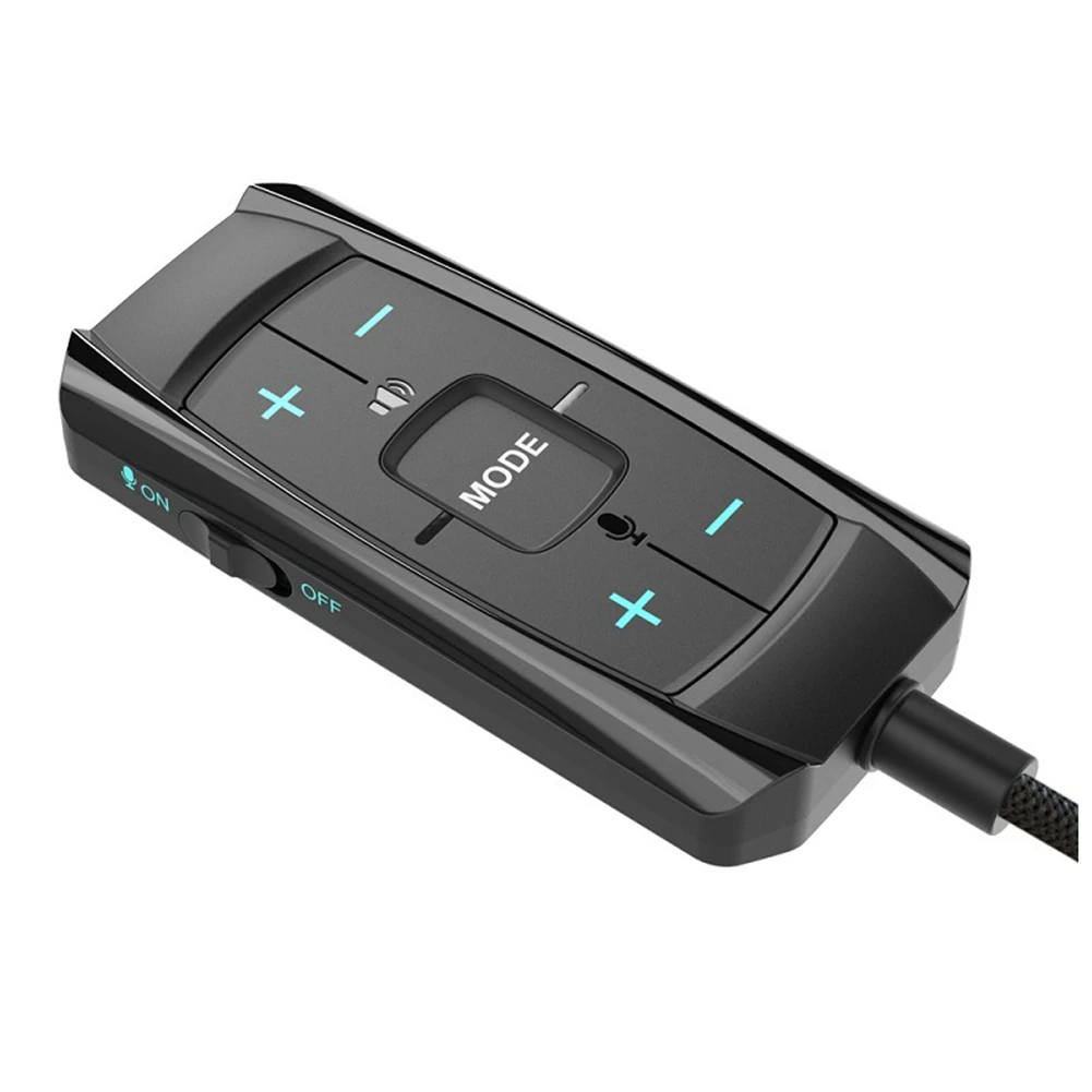 A46U External USB Sound Card 7.1 Channel 3D Audio Adapter 3.5mm Gaming Headsets Earphones Replacement for PC Desktop Notebook