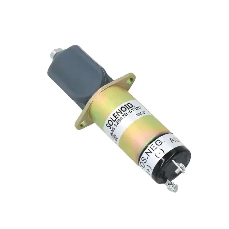 

Excavator Fuel Shutdown Solenoid 12V 1504-12A6U1B1S2 1502-12D6U1B1S1A 129470-67320 For Yanmar Diesel Engine