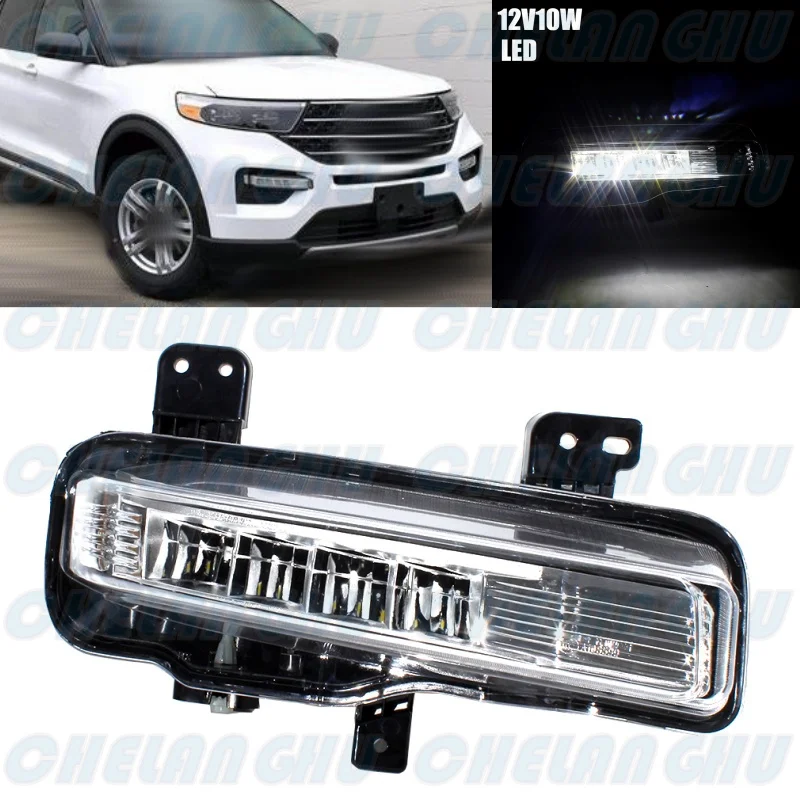 

For Ford Explorer 2020 2021 2022 US Version Car accessories Right Side Front Bumper LED Fog Lights Lamp L2AB-15A254-A