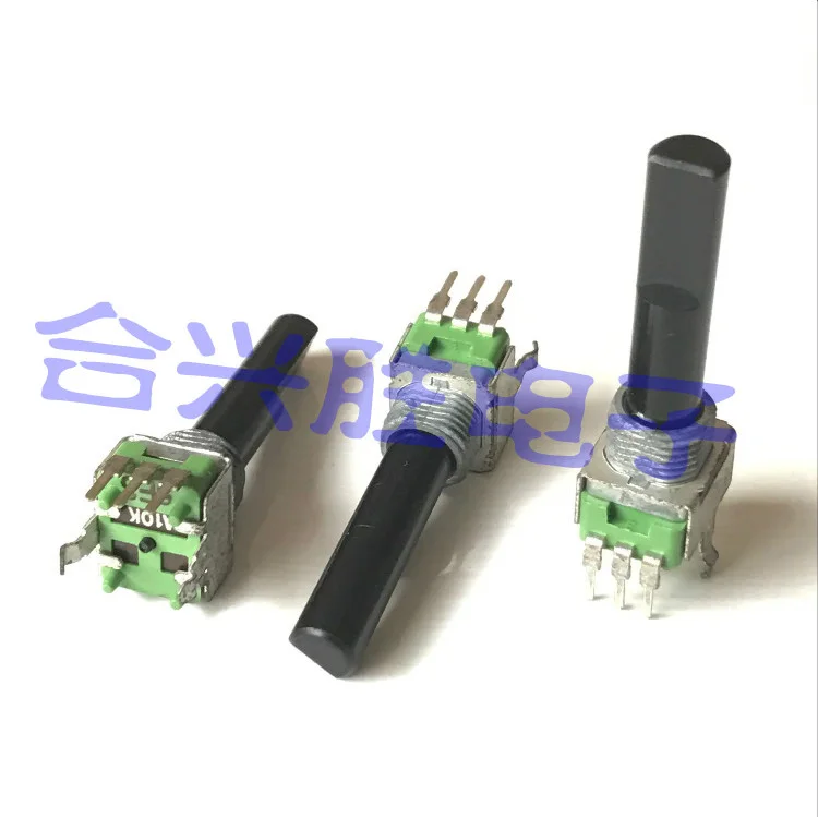 1 Piece 09 Type Single Potentiometer A10K With Midpoint Power Amplifier Audio Volume Potentiometer 3Pin Half Shaft Lengtn 29MM