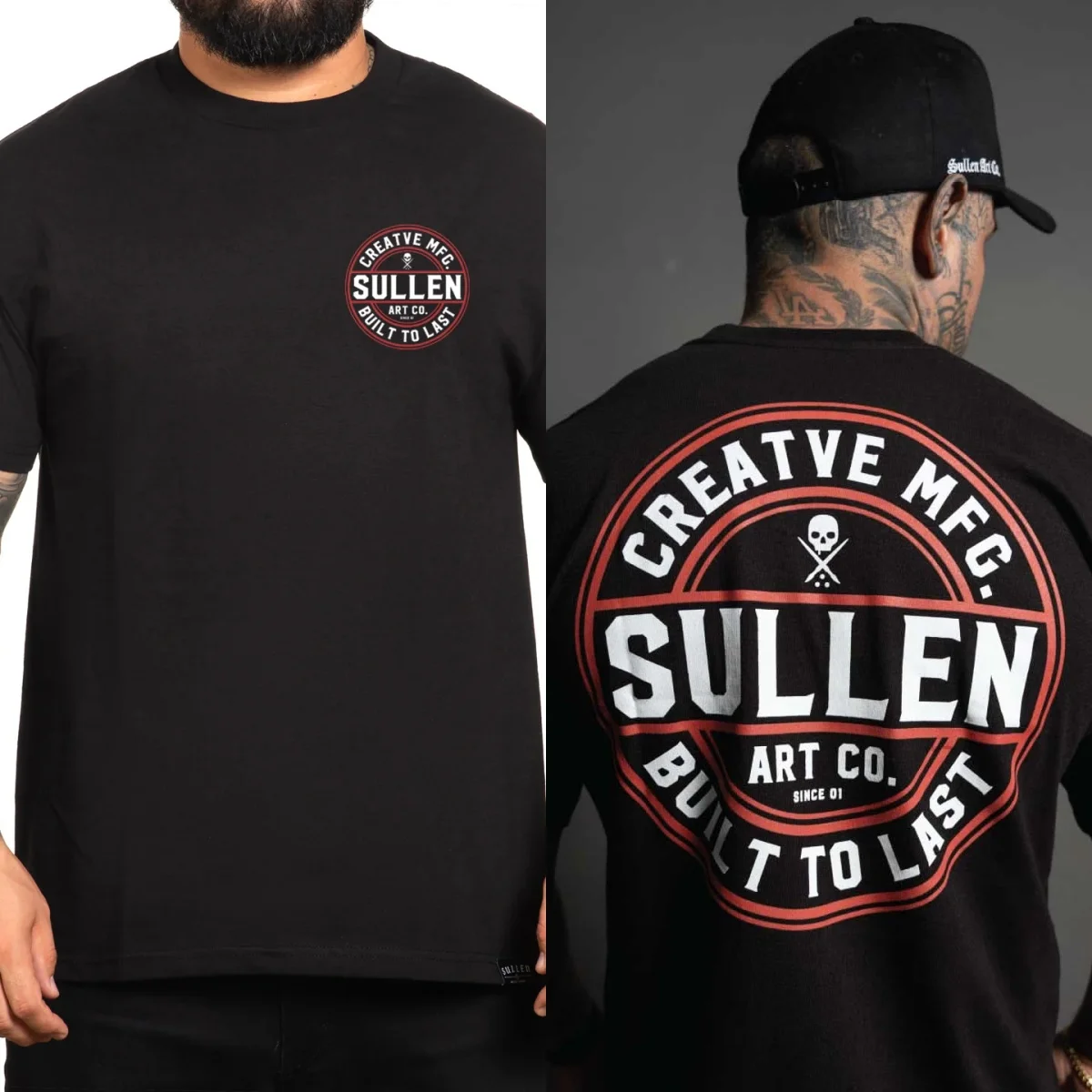 Retro Creative Corp Sullen Tattoo Art T-Shirt Cotton Graphic Tee Men Women Summer Streetwear
