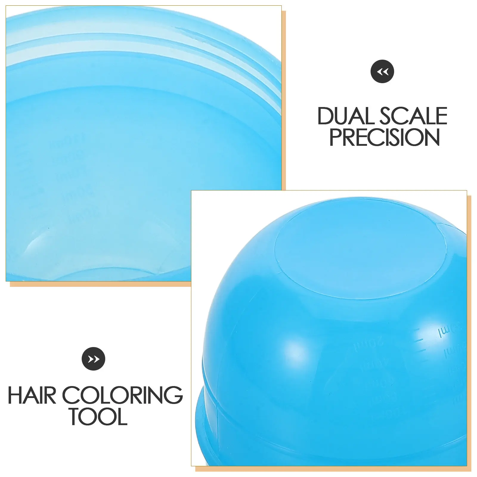 Heat Resistant Plastic Hair Dye Mixing Cup with Dual Scales Ergonomic Design Professional Hair Coloring Tool for Salons and DIY
