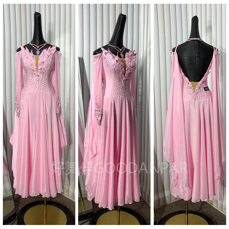 

Новое платье для бальных танцев 2025 года, костюмы для бальных танцев для взрослых, стандартная танцевальная одежда, стандартное американское гладкое платье для соревнований