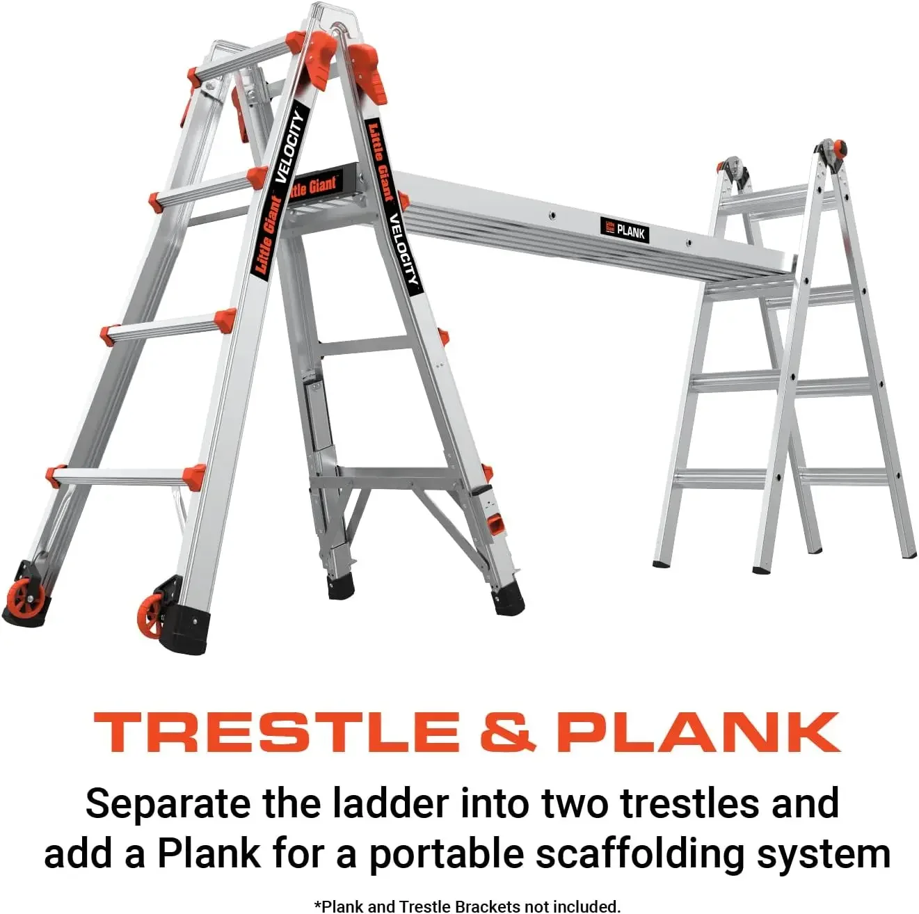 M17, 17 Ft, Multi-Position Ladder, Aluminum, Type 1A, 300 lbs Weight Rating,