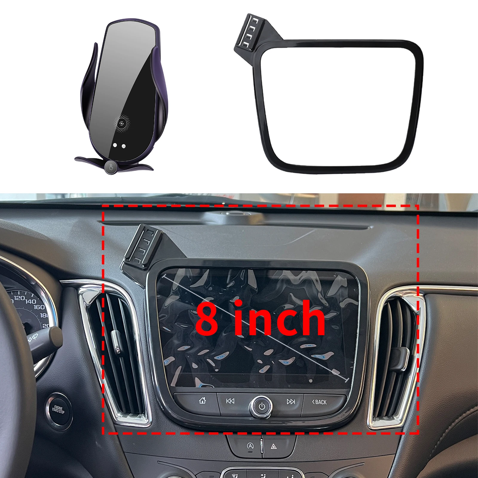 

fit for Chevrolet Equinox 2018 2019 2020-2023 Custom Fit Phone Holder Mount Dashboard Screen Base No Drill Car​​ accessoires