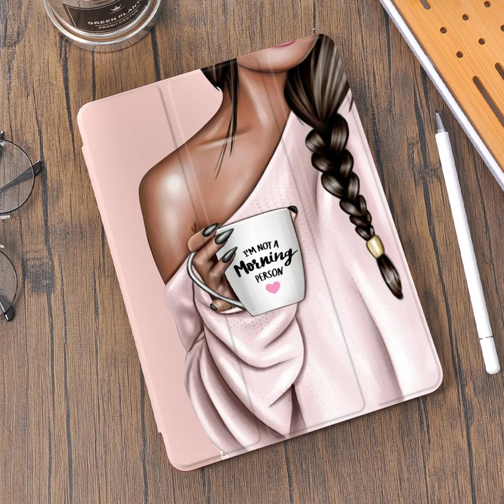 

Fashion Trend Girl for iPad 7th Generation Cover For 2017 2018 iPad 9.7 5/6th Air 2/3 10.5 Mini 3 4 5 6 2020 Pro 11 Air 4 10.9