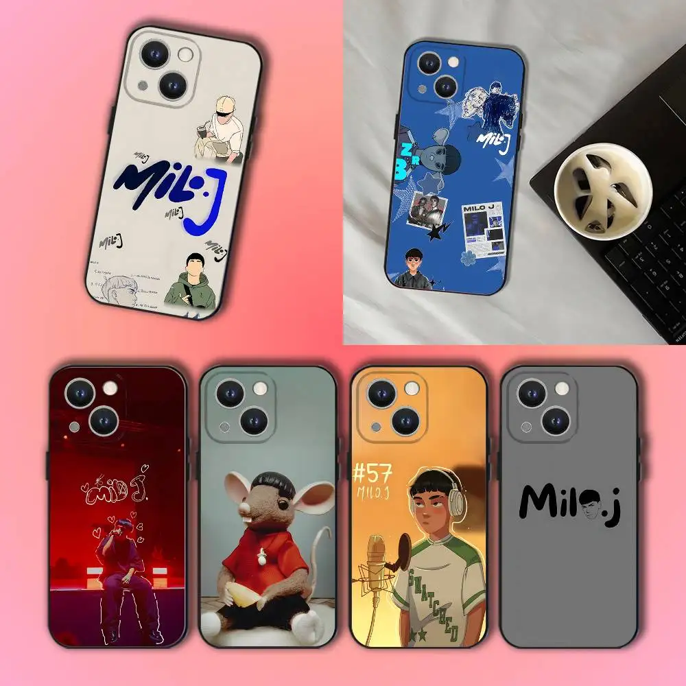 

Singer Milo j Phone Case For iPhone 17,16,15,14,13,12,11,Pro,XS,Max,XR,Plus,E,SE4,Mini Black Shockproof Soft Cover