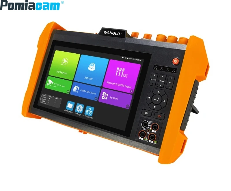 

Pomiacam K15 7" 8K CCTV Tester, SFP Fiber Port, AHD/CVI/TVI/SDI Test, PoE, VFL, Laser Distance Meter