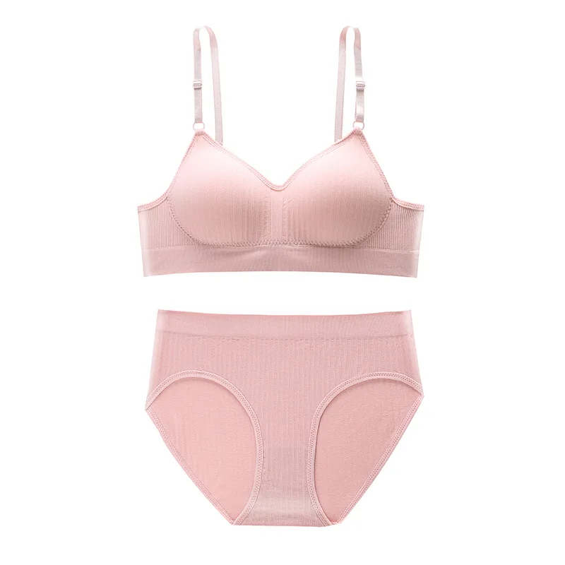 Sutiã e calcinha esportiva sem costura para mulheres, top de colheita fitness, roupa íntima, lingerie sexy, carta, roupa ativa