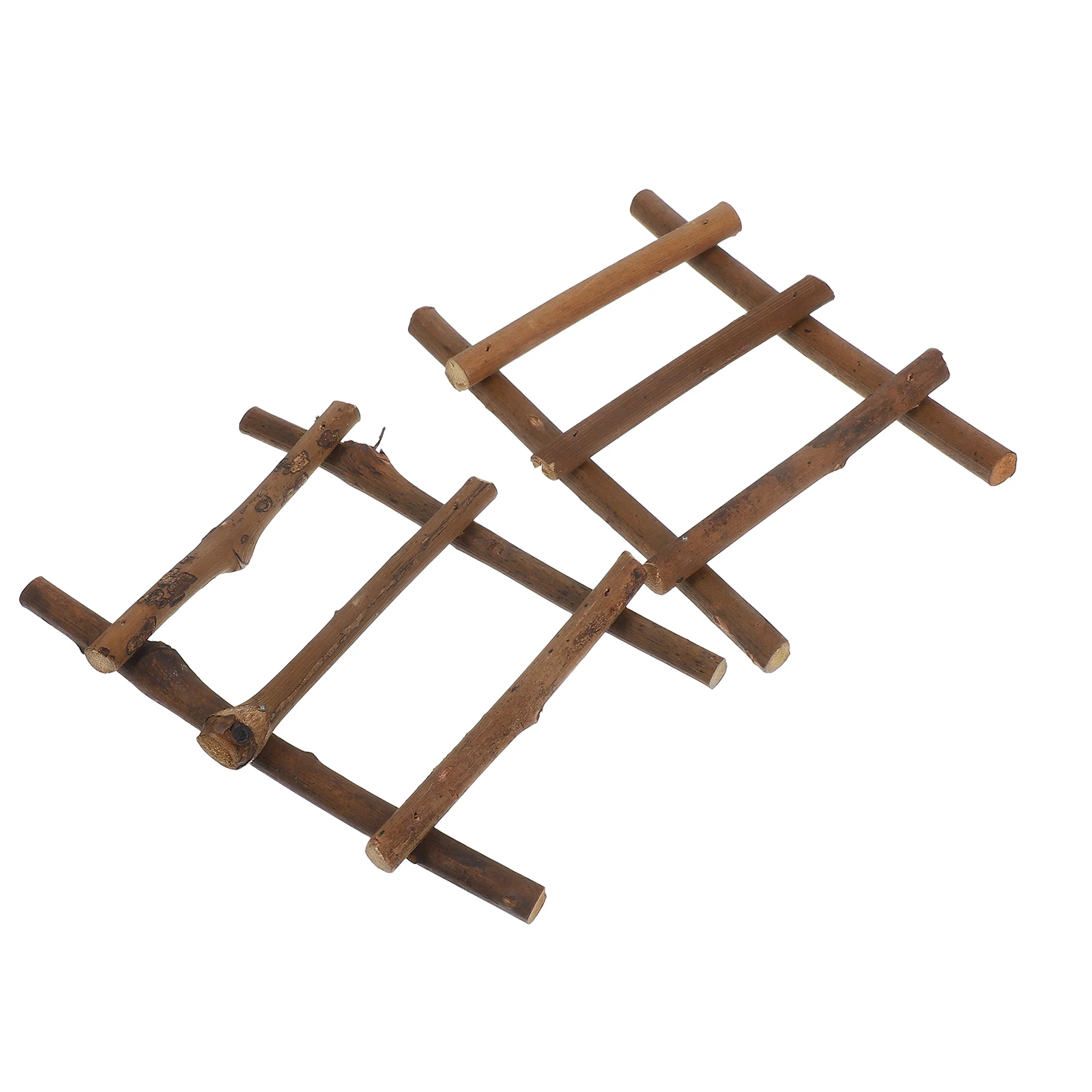 2 pezzi micro scala paesaggistica mini giardino modello in rattan gradino piccoli mobili decorare la casa