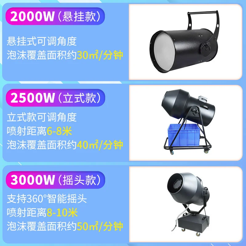3000W Commercial Jet Foam Maker Party Foam Machine High-Quality Generator for Events And Shows