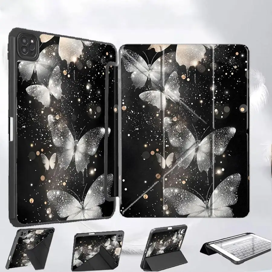 

Beautiful Butterfly Pattern Holder Cover Tablet Case For iPad Air 4 5 M3 M2 M4 11inch Mini 6 7 Pro 11th 10th 9th 8th 7th