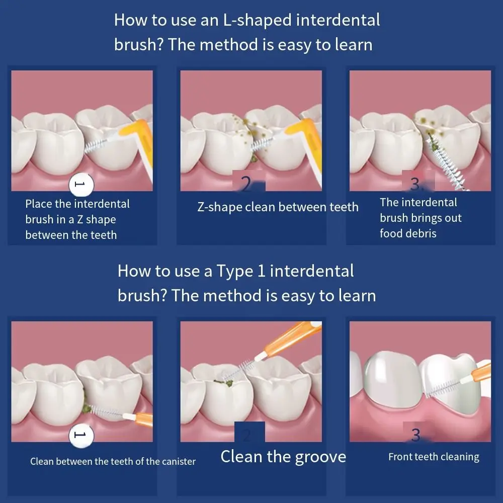 Dehnbare Zähne Inter dental bürste Ich forme wieder verwendbare Zahnstocher reinigung zahn ärztliche Mundhygiene ultra dünne weiche Bürste