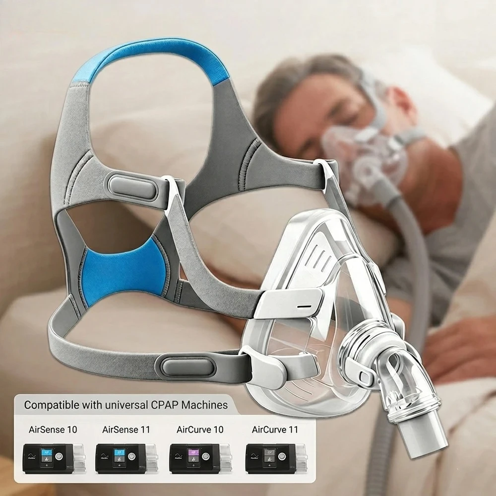 Mascarillas faciales CPAP con arnés, sistema de marco de repuesto para AirFit/AirTouch F20, conjunto completo de cubierta comple