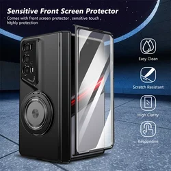 Magsafe Magnetic Hinge Case For Honor Magic V2 RSR Magic VS3 V3 Screen Glass All inclusive Folding Bracket Protective Cover