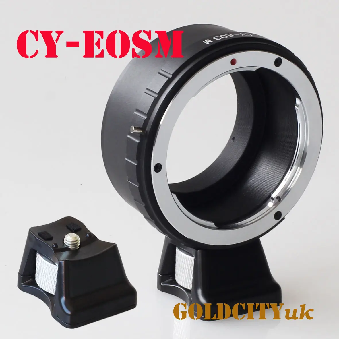 Adapter Ring with Tripod Stand for Contax/Yashics CY Lens to canon EOSM EF-M Mirrorless Camera eosm/m1/m2/m3/m5/m6/m10/m50/m100