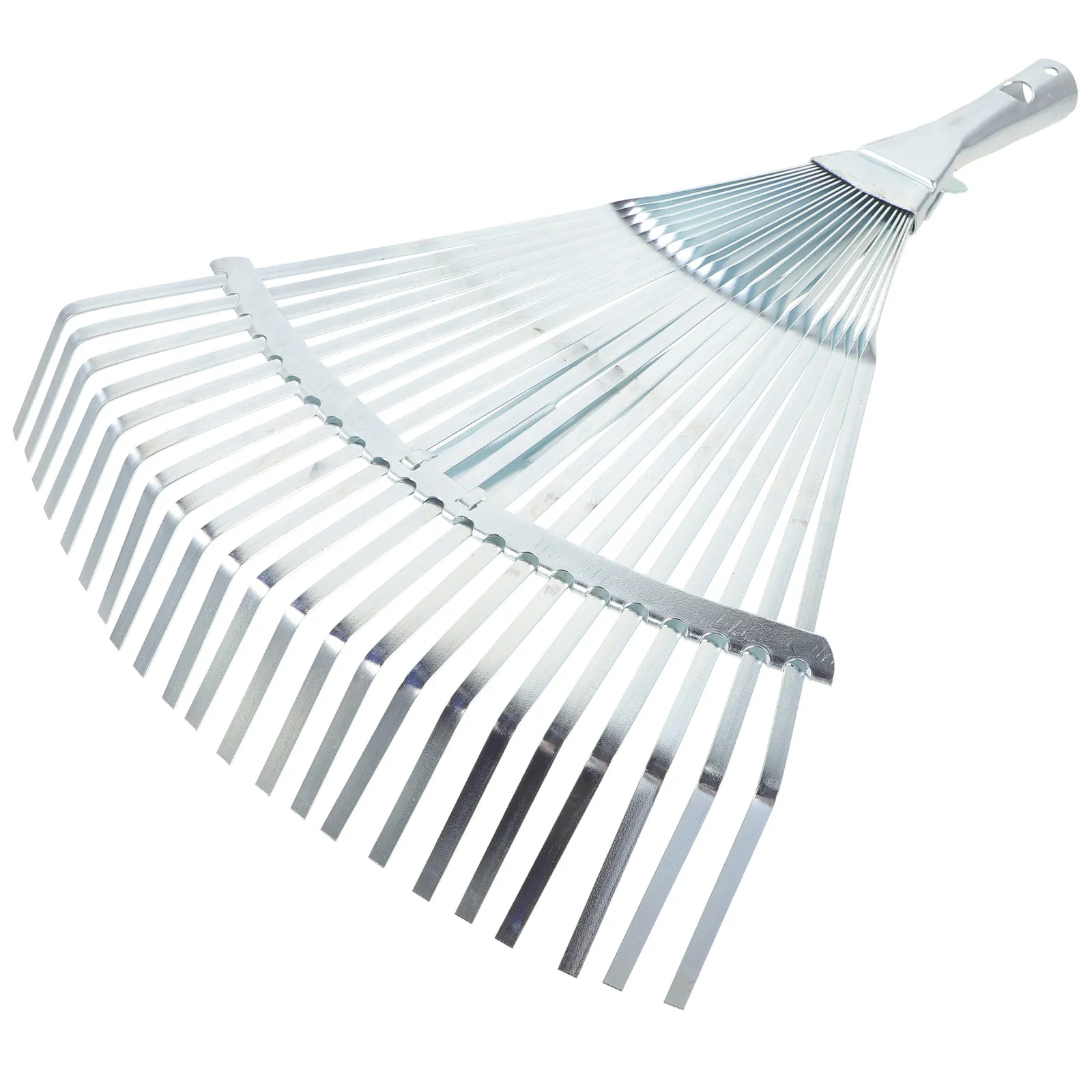 Telescopic Electroplated Garden Rake Head Adjustable Expandable Metal Leaves Rake for Lawn Yard Gardening Outdoor Tools