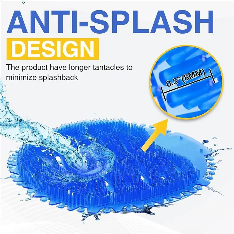AT43-Urinal Deodorizer Screen With 100 Gloves 3D Wave Anti-Splash Odor Protection 4 Scents Urinal Mats For Men Toilets