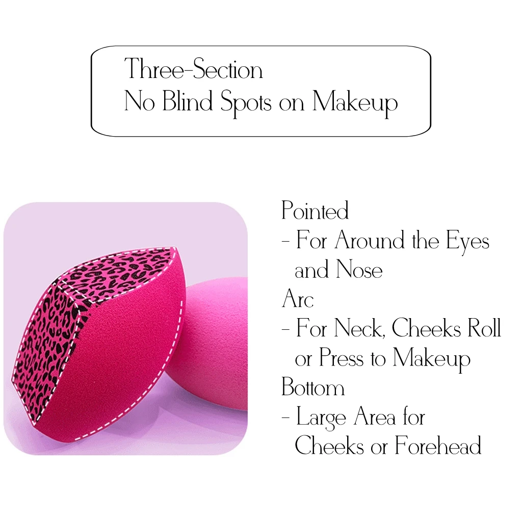 Spugna per frullatore per uso asciutto e bagnato con logo personalizzato da 50 pezzi con stampa leopardata