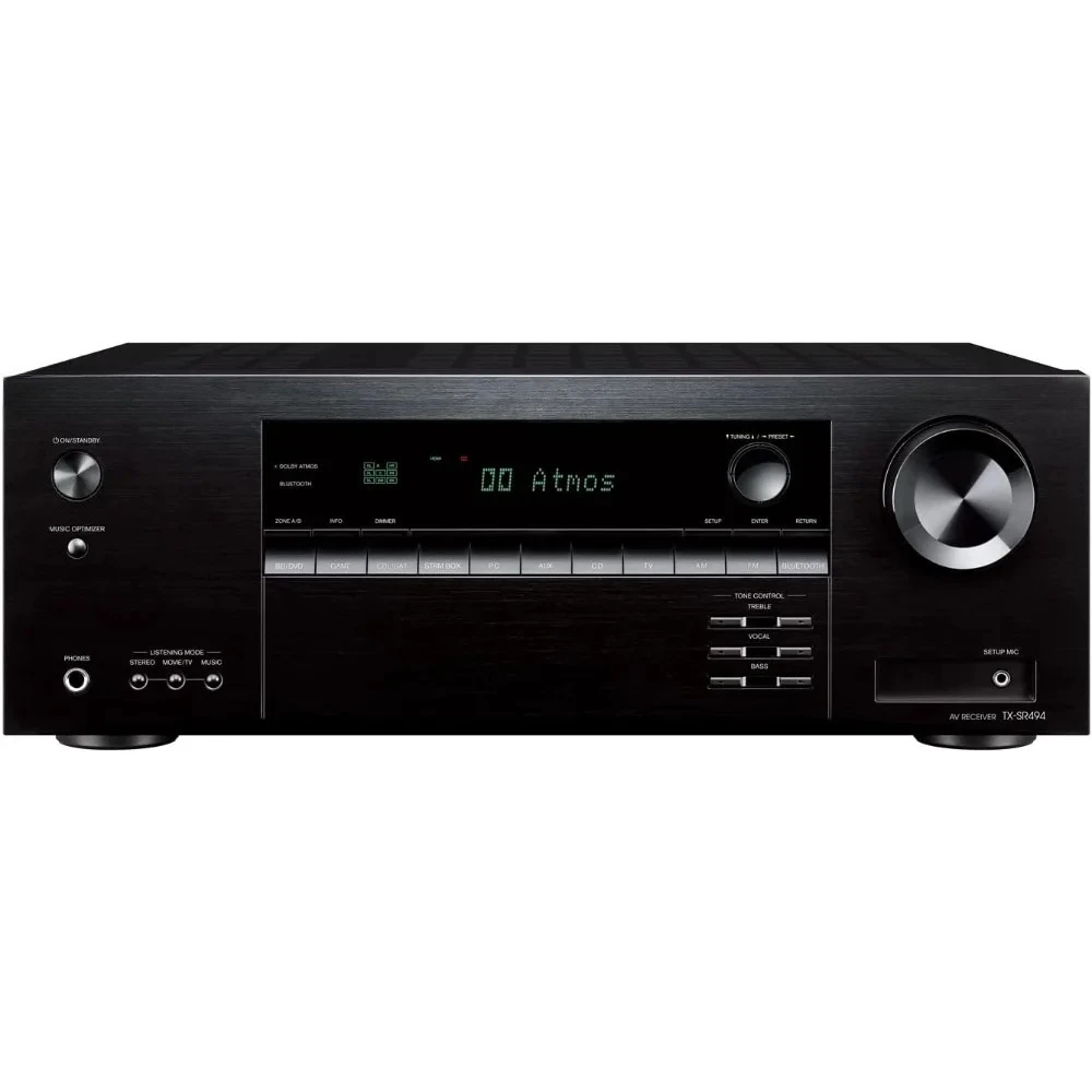 جهاز استقبال AV فائق الدقة 4K مع أجهزة استقبال مضخم الصوت للمسرح المنزلي Dolby Atmos DTS:X