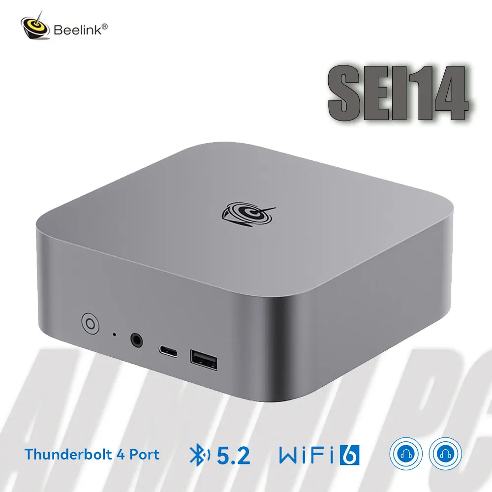 

Beelink SEi14 AI Мини-ПК Intel Core Ultra 5 125H 32 ГБ DDR5 RAM 1 ТБ M.2 NVM SSD Wifi6 BT5.2 Видеоигры Настольные компьютеры Ноутбук