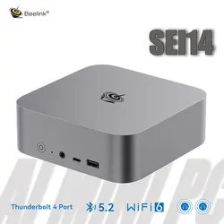 Mini PC ai Beelink-SEi14,125H,Intel Core Ultra 5,32GB DDR5 RAM, 1テラバイト,m.2 nfm,ssd,wifi 6,bt5.2,ビデオゲーム,デスクトップ,