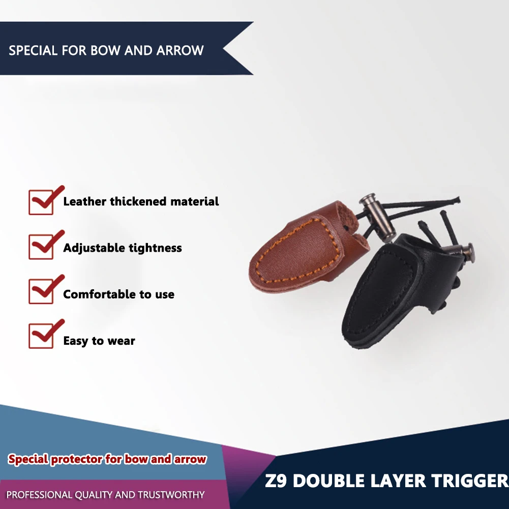 قوس منحني السهم إصبع تلميح حامي استبدال لينة جلد البقر الرماية الإبهام الدائري تبويب الصيد الملحقات