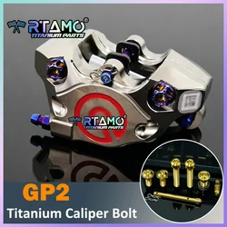 RTAMO Gr5 Titanium Brake Caliper Bolt Set for Brembo GP2 (CNC 2 Pot)
