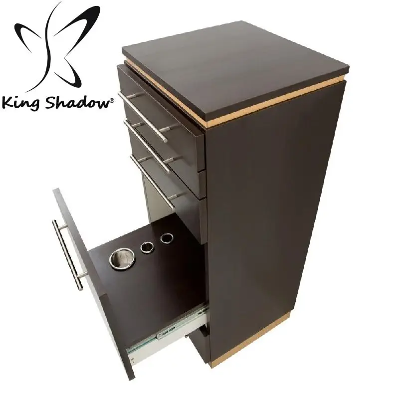 Wood Storage Cabinet Barber Shop Hair Salon Furniture Equipment Scissors Hair Dryer Tray Trolley Cart Four-wheel Plenty of 1 Set