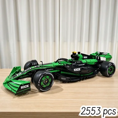 CaDA Formula Racing Car Building Blocks 2553pcs, Realistic Race Vehicle Model With Rich Details For Adult Hobby Collection