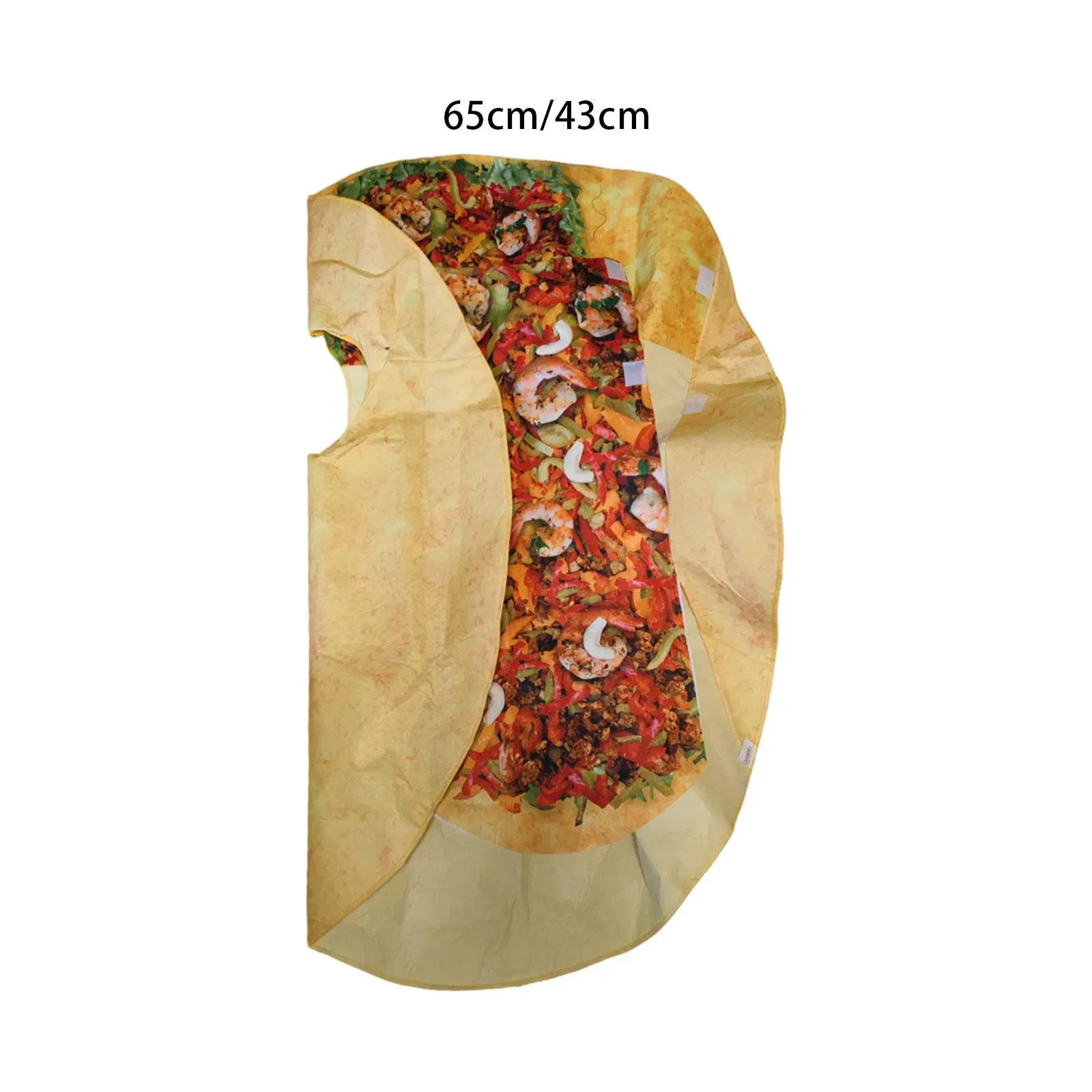 Mexican Taco Costume Creative Reusable Lightweight Decorative Outfit for Fancy Dress Festival Carnival Halloween Party Supplies