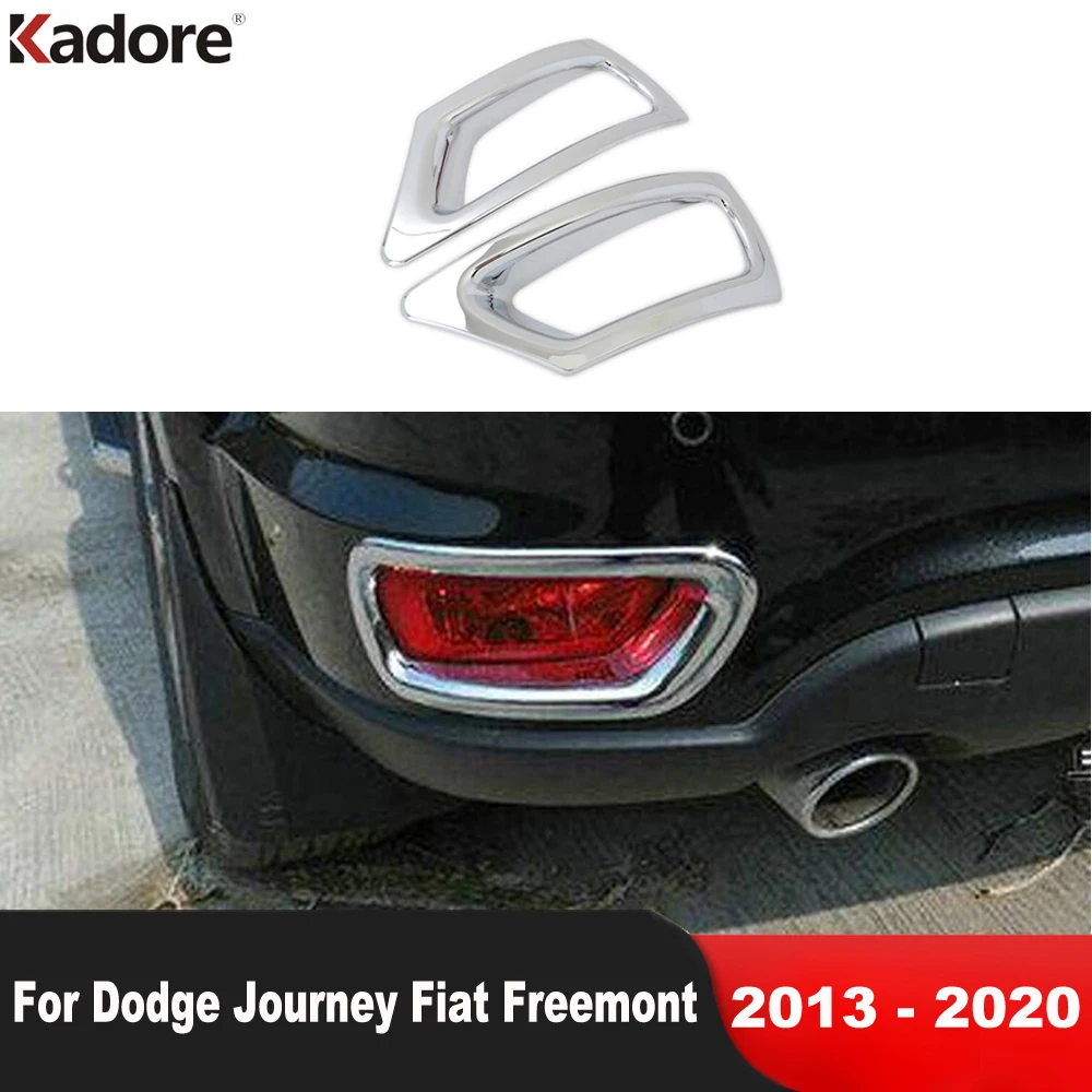 Car Accessories For Dodge Journey JC Fiat Freemont 2013-2016 2017 2018 2019 2020 Chrome Rear Foglight Fog Light Lamp Cover Trim