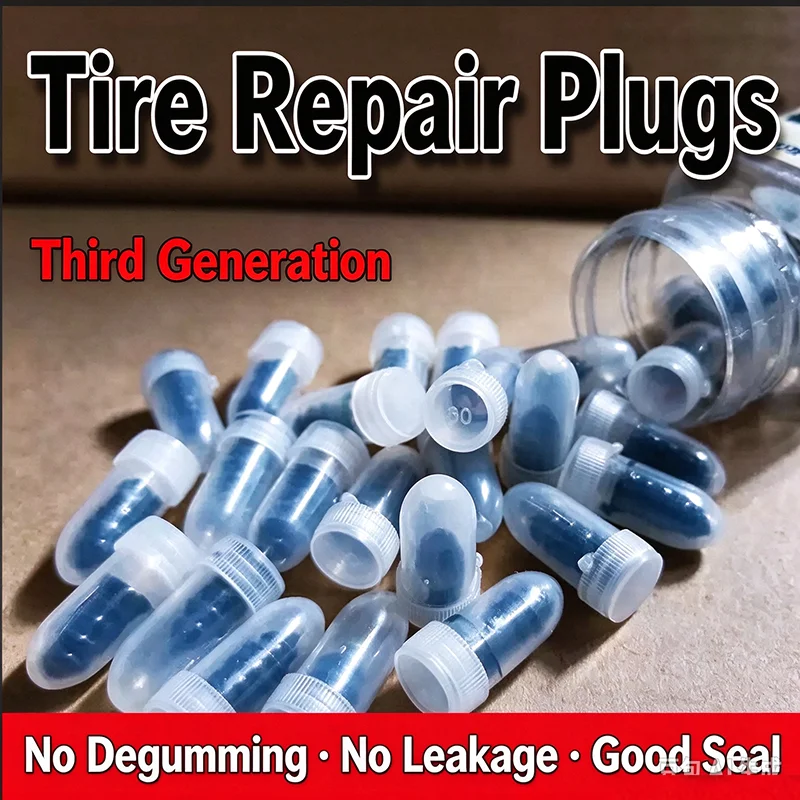Vacuum Tire Repair Rubber Nails Tubeless Tyre Plug Kit For Motorcycle Electric Car Puncture Repair Studs
