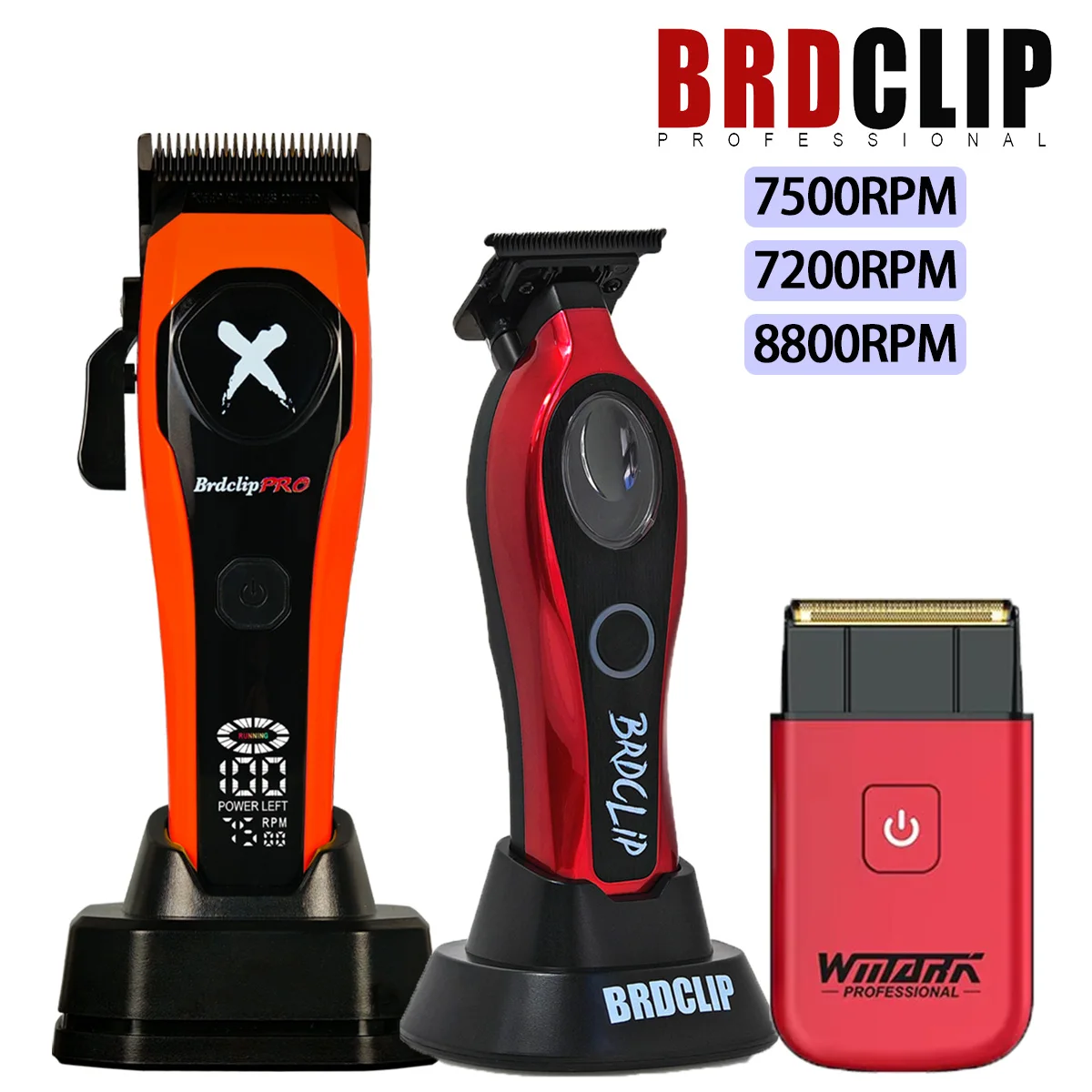 

BRDCLIP Профессиональная парикмахерская машинка для стрижки волос 619 7500 об/мин DLC лезвие с базовым зарядным устройством триммер для волос M3T 7200 об/мин NG-7901 бритва 8800 об/мин