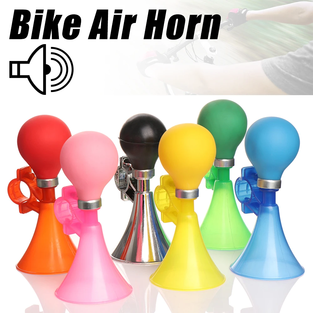 Timbre de bicicleta nueva, bocina de aire ruidosa para bicicleta de carretera de seguridad, bicicleta para niños, color caramelo, timbre para manillar, accesorios para bicicleta