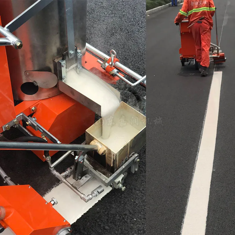 Machine de marquage routier à chaud HCY, machine de marquage routier manuelle, machine de marquage routier à chaud pour garage communautaire