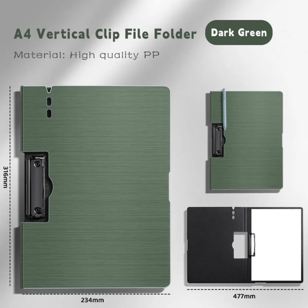 

Утолщенная папка для файлов формата А4 из полипропилена, горизонтальный/вертикальный зажим, тестовая бумага для хранения, буфер обмена, цветная шина для письма в стиле ретро, офисное использование