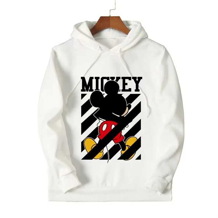 

НОВИНКА: Худи с Микки Маусом, популярная модель осень-зима 2026, с ярким принтом, повседневный уличный стиль, пуловер-свитшот для мужчин и женщин