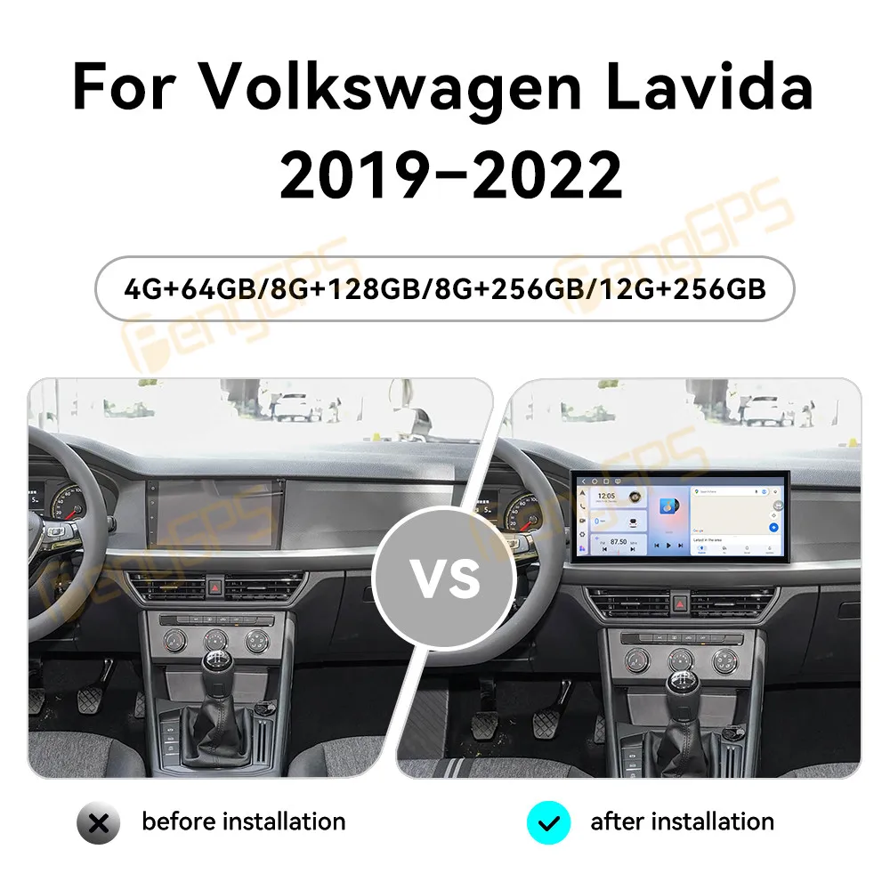 15.8 Inch Android 15 CarPlay Car Radio For Volkswagen Lavida 2019-2022 Touch Screen Multimedia Player GPS Navigation Head Unit