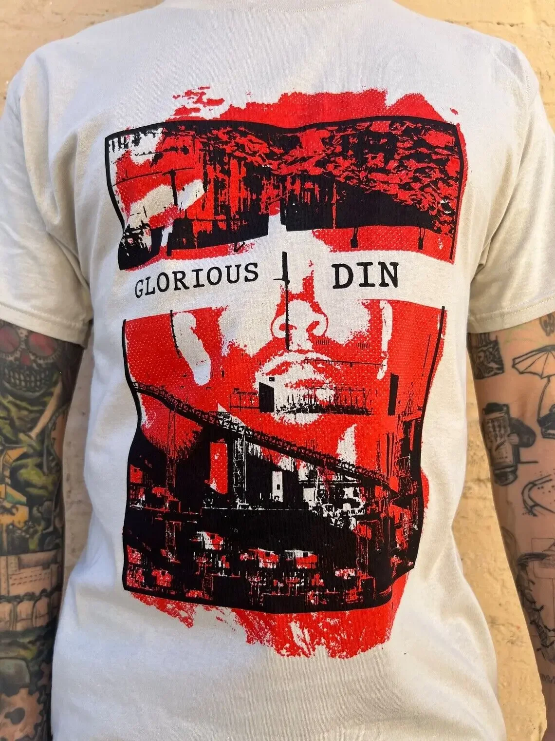 Glorieuse chemise du groupe Din post-punk goth deathrock joie division Xmal Deutschland