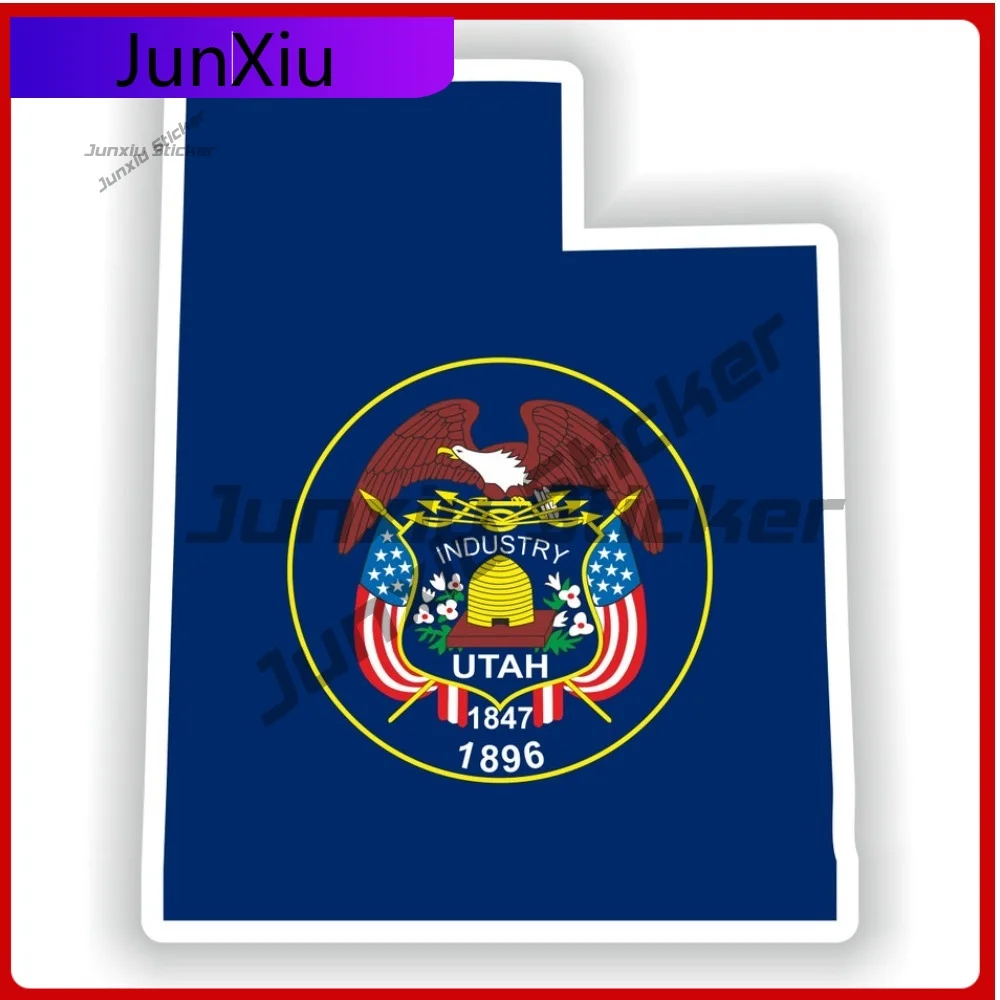 

With National Emblem Detail Utah Map Flag Personality Auto Styling Detail Used Across Cars Motorcycles And Scooters