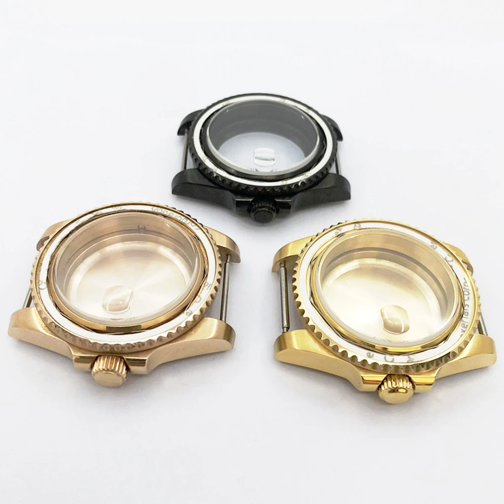 40 мм, зеркальные часы, сапфировое стекло из нержавеющей стали для часов NH35 NH36 ETA2824 PT5000 ST2130, детали для часов