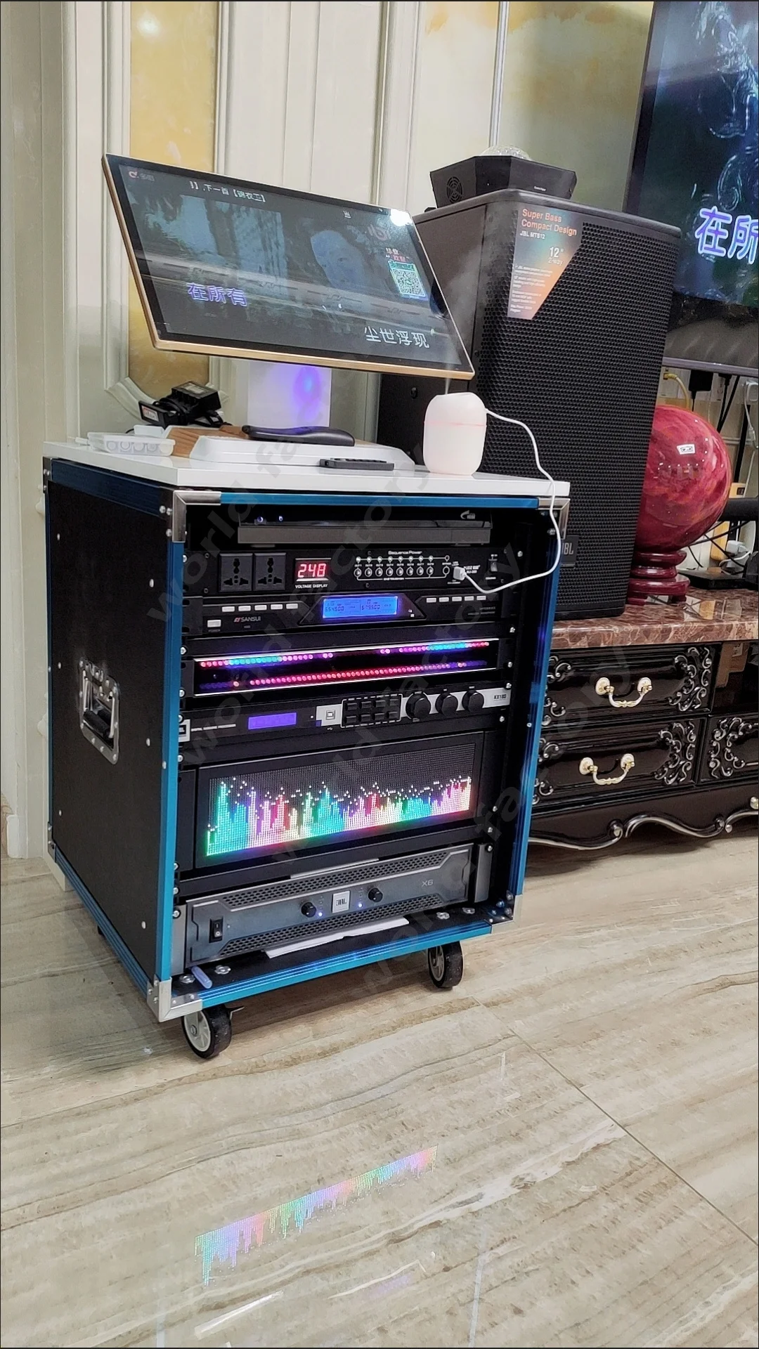 AS1000 Professional Full Color Rack, Recording Studio Music Spectrum, High Quality, Audiophile Grade 3U Cabinet