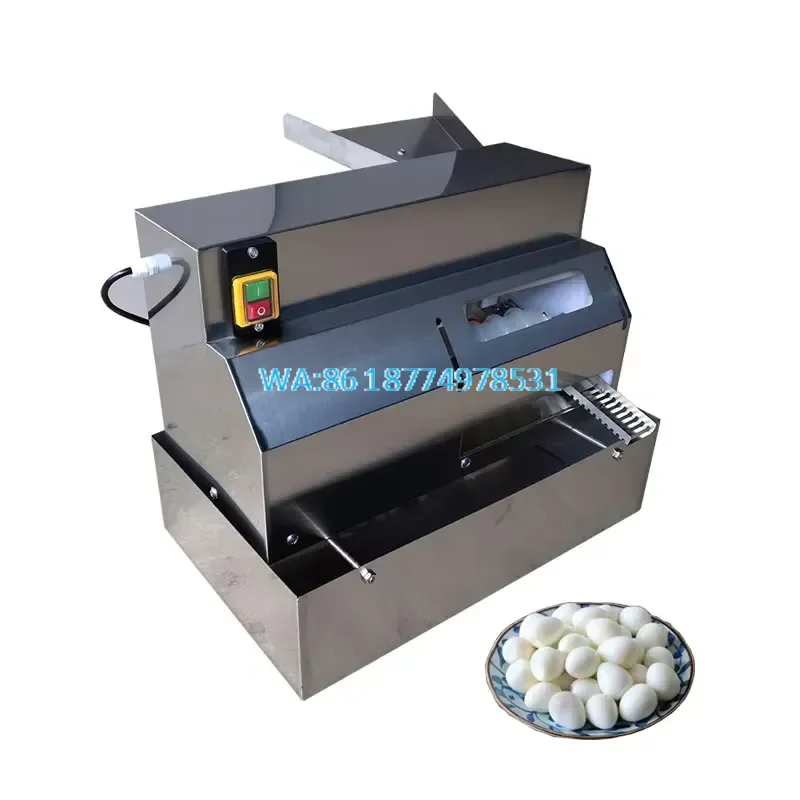 Wmwmnu Automatic Quail Egg Shell Removing 40kg/h Stainless Steel Boiled Egg Peeler for Quail Eggs